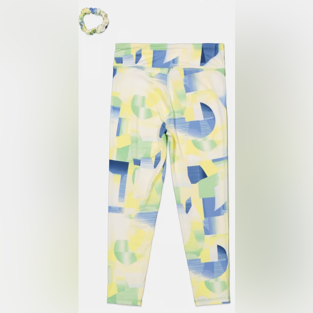 NWT Ideology Girls Geo Print 7/8 Leggings